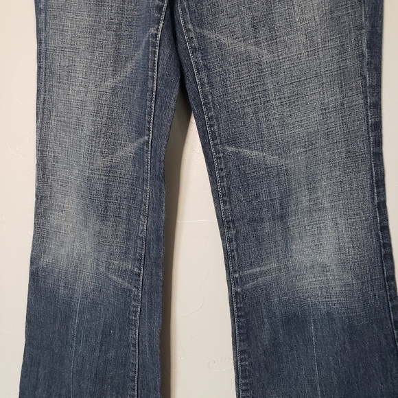 7 For All Mankind 7FAM Dojo Jeans Women's 26 Medium Dark Wash Denim Western Boho - Picture 10 of 12